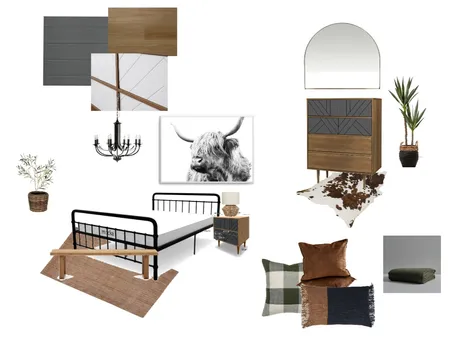 Bedroom modern farmhouse style Interior Design Mood Board by reneb on Style Sourcebook