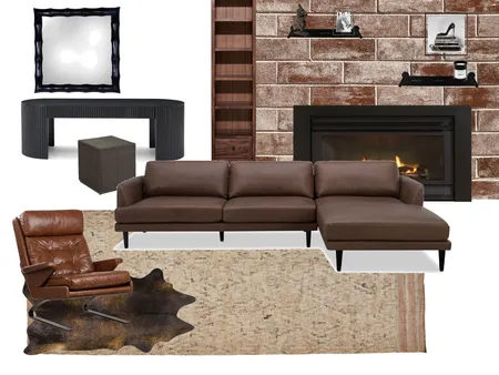 Modern Industrial Living room Interior Design Mood Board by oliviacaddy on Style Sourcebook