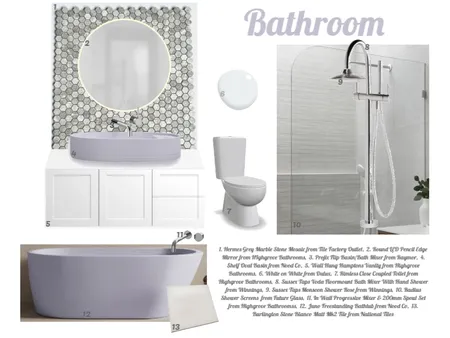 Bathroom Interior Design Mood Board by Loppy on Style Sourcebook