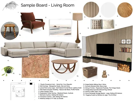 Murray Sample Board Interior Design Mood Board by donellemurray on Style Sourcebook