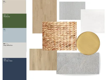 Hampton style living room - colour and fabric board Interior Design Mood Board by Ambers designs on Style Sourcebook