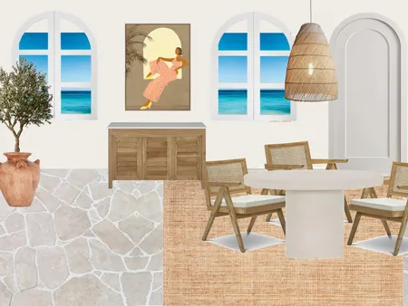 Mediterranean Dining Room Interior Design Mood Board by amber.ec@outlook.com.au on Style Sourcebook