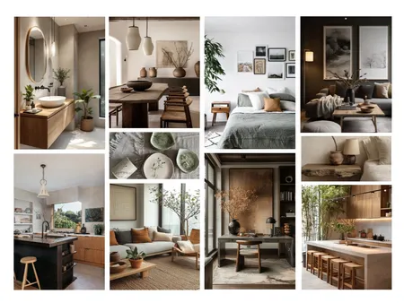 Japandi Interior Design Mood Board by Ajeless Designs on Style Sourcebook