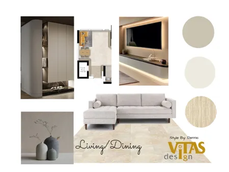 Living /Dining Interior Design Mood Board by Idoben on Style Sourcebook