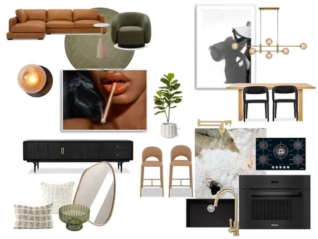 Kitchen, lounge and dinning Interior Design Mood Board by Noosa Casa on Style Sourcebook