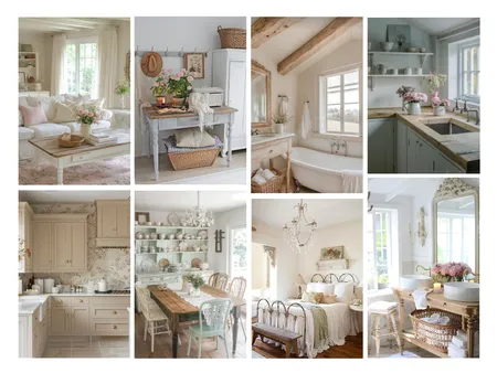 Shabby Chic Interior Design Mood Board by Ajeless Designs on Style Sourcebook