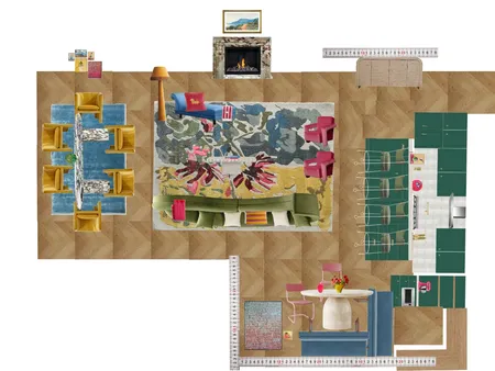 Great Room Space Planning Scale Interior Design Mood Board by dl2407 on Style Sourcebook