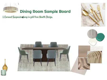 Monocromatic Green Sample Board Dining 24-03-25.2 Interior Design Mood Board by JudyK on Style Sourcebook