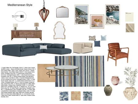 Josy Mediterranean Interior Design Mood Board by lighthousewalker@hotmail.com on Style Sourcebook