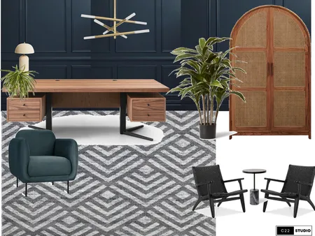 Moody home office Interior Design Mood Board by C22 Studio on Style Sourcebook
