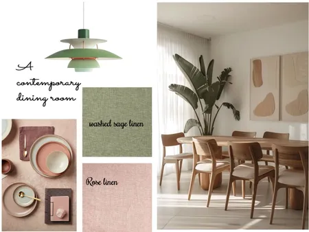 a contemporary dining room Interior Design Mood Board by JillMorgan on Style Sourcebook