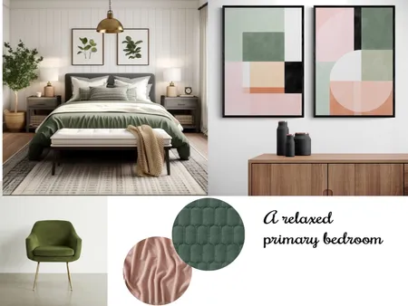 relaxed primary bedroom Interior Design Mood Board by JillMorgan on Style Sourcebook