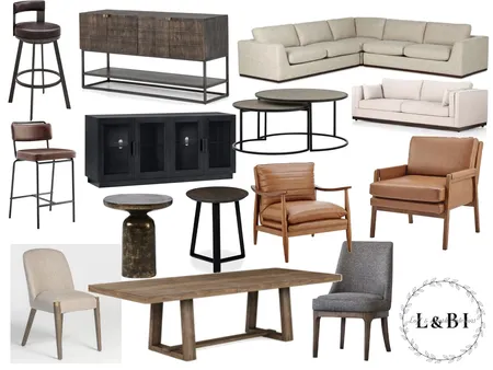 Main Floor Living Interior Design Mood Board by Loft&Blush on Style Sourcebook