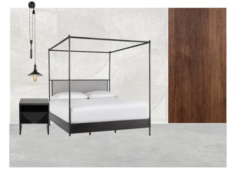 master white concrete and walnut Interior Design Mood Board by debbienpham@gmail.com on Style Sourcebook