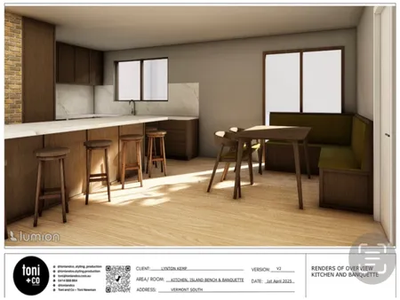 KITCHEN RENDER Interior Design Mood Board by Toni and Co on Style Sourcebook