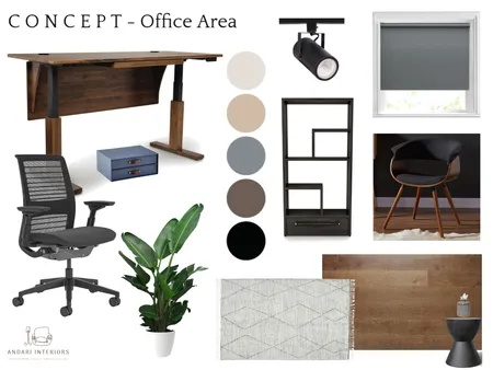 Office Area Interior Design Mood Board by ReeA on Style Sourcebook