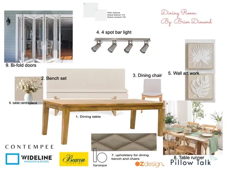 Dining Room Interior Design Mood Board by briordimond77@gmail.com on Style Sourcebook