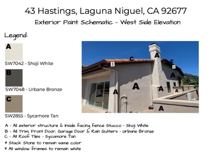 Hastings Exterior Paint - West Side Elevation Interior Design Mood Board by MicheleDeniseDesigns on Style Sourcebook