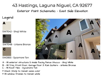 Hastings Exterior Paint - East Side Elevation Interior Design Mood Board by MicheleDeniseDesigns on Style Sourcebook