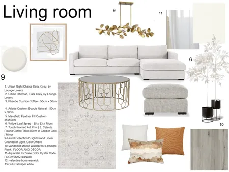 living room Interior Design Mood Board by mennahesham71@gmail.com on Style Sourcebook