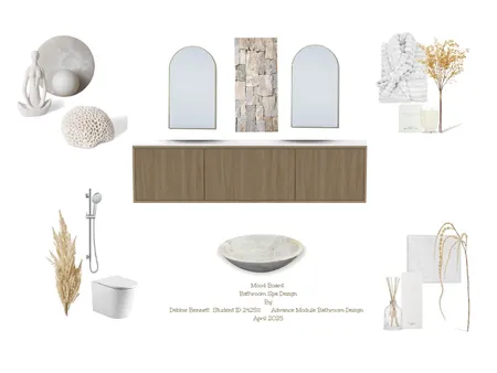 Bathroom Spa on Diagonal Interior Design Mood Board by Refined By Design Pty Ltd on Style Sourcebook