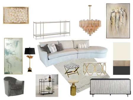Mid-Century Mod Living Room B, By Jessica Slade, Norwood Furniture Interior Design Mood Board by Jessica on Style Sourcebook