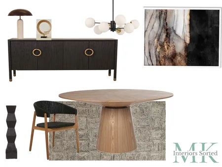 Modern Moody Dining Interior Design Mood Board by MK Interiors Sorted on Style Sourcebook