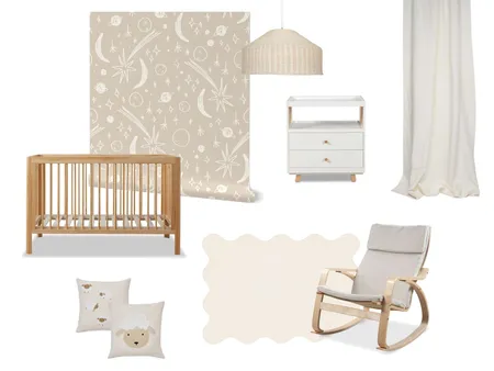 celestial neutral nursery Interior Design Mood Board by Milena Barbalinardo on Style Sourcebook