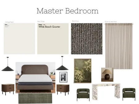 Master Bedroom Interior Design Mood Board by soriyacharlie on Style Sourcebook