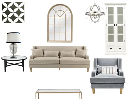 Traditional Beige Hamptons Living Interior Design Mood Board by sandyjordan8@gmail.com on Style Sourcebook