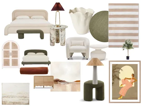 Modern Mediterranean Bedroom Interior Design Mood Board by Timeless Synergy Studio on Style Sourcebook