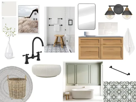 Modern Farmhouse Bathroom Interior Design Mood Board by moneil on Style Sourcebook