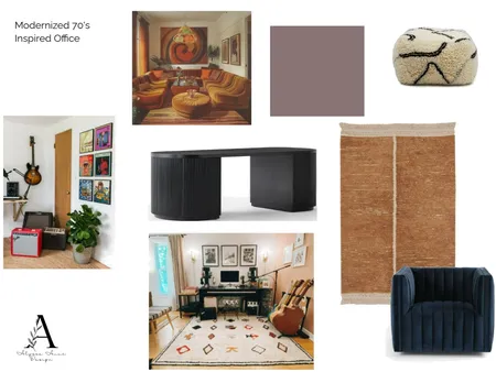 Modernized 70s Office Interior Design Mood Board by alyssaannedesign on Style Sourcebook