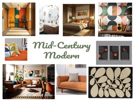 Mid Century Interior Design Mood Board by Charli-Renee on Style Sourcebook