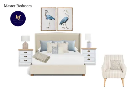 Master Bedroom Hamptons air bnb Interior Design Mood Board by MIKI INTERIOR DESIGN on Style Sourcebook