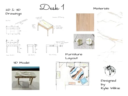 Desk Presentation Board Interior Design Mood Board by Kylie W on Style Sourcebook