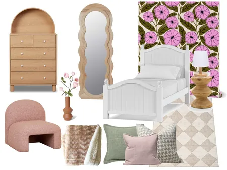 Dipladenia Dreams Wallpaper Interior Design Mood Board by erinmariadesigns on Style Sourcebook