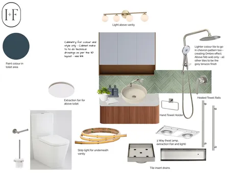 Bathroom Selections Interior Design Mood Board by Ivy + Finch Design on Style Sourcebook
