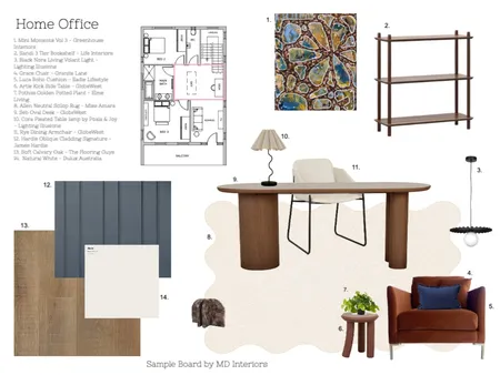 Home Office - Assignment 9 Interior Design Mood Board by MD Interiors on Style Sourcebook