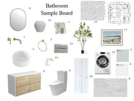 Bathroom Sample Board Interior Design Mood Board by lifeofcai on Style Sourcebook