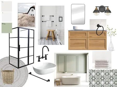 Modern Farmhouse Bathroom Interior Design Mood Board by moneil on Style Sourcebook