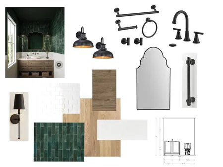 powder bath Interior Design Mood Board by katie@aplpartners.org on Style Sourcebook