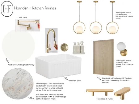 Harriden - Kitchen Selections Interior Design Mood Board by Ivy + Finch Design on Style Sourcebook