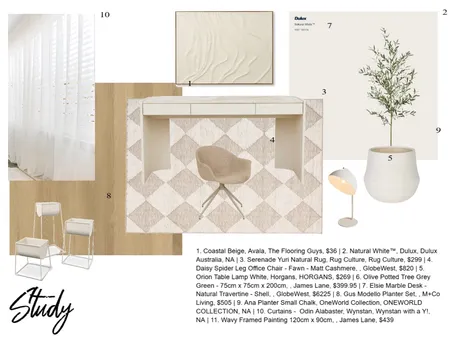 Study Interior Design Mood Board by tiagiardina on Style Sourcebook