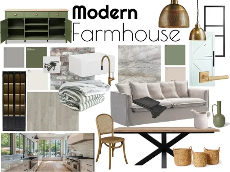Modern Farmhouse Interior Design Mood Board by haileyfazzino on Style Sourcebook