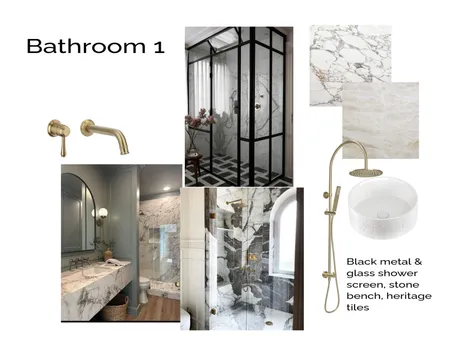 Bathroom 1 Interior Design Mood Board by ashley.ibarburu@gmail.com on Style Sourcebook