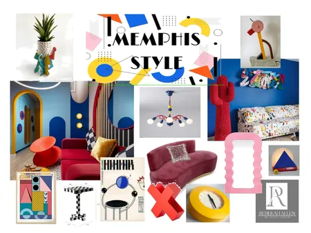 Memphis Style Moodboard Interior Design Mood Board by Rebekah A on Style Sourcebook