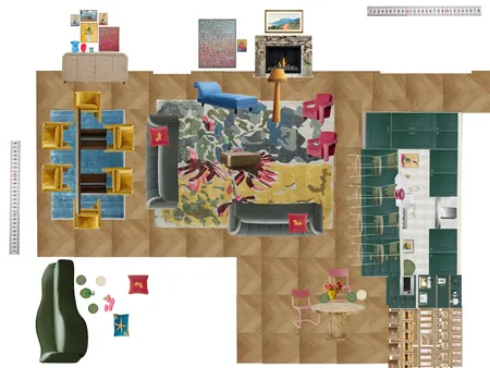 Great Room Space Planning Scale Interior Design Mood Board by dl2407 on Style Sourcebook
