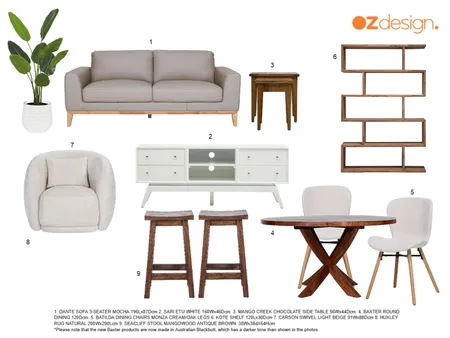 Donna Margetts - Living & Dining 2 Interior Design Mood Board by Oz Design on Style Sourcebook