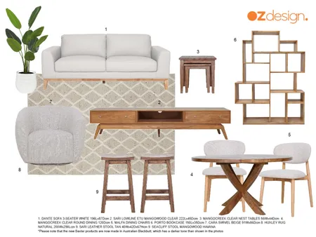 Donna Margetts - Living & Dining 3 Interior Design Mood Board by Oz Design on Style Sourcebook